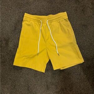 Men’s Yellow Casual Short